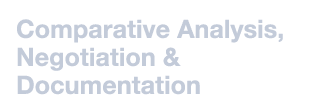 Comparative Analysis, Negotiation & Documentation