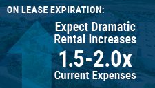 on lease expiration expect dramatic rental increases 1.502.0x current expenses
