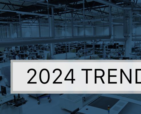 2024 Trends overlayed on manufacturing floor image