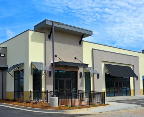 New retail building with one to three possible tenants
