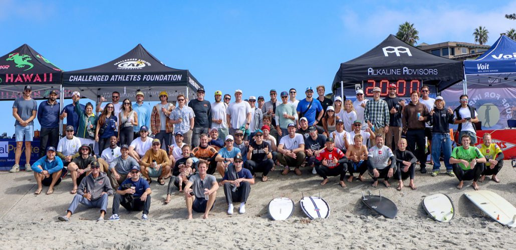 Group photo of Surf for Impact participants