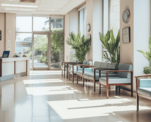 medical office building reception area