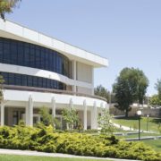 office building in nicely landscaped yard