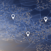 ReliablePower_sd Map with multiple site locators overlayed on electrical power pole