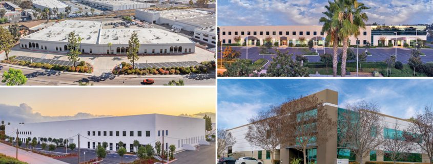Collage of four San Diego County industrial complexes