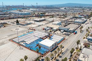 aerial of 1532 W Anaheim in Long Beach
