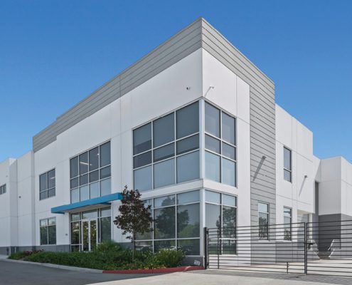 Beautiful San Diego industrial building on a sunny day