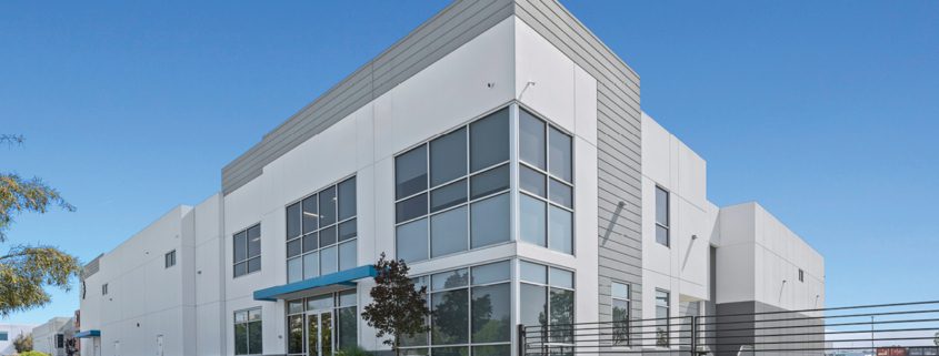 Beautiful San Diego industrial building on a sunny day