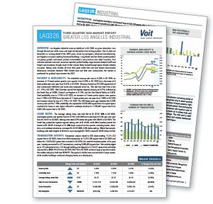 Los Angeles Industrial Market Report for Q3 2026