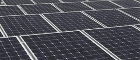 Large array of solar panels