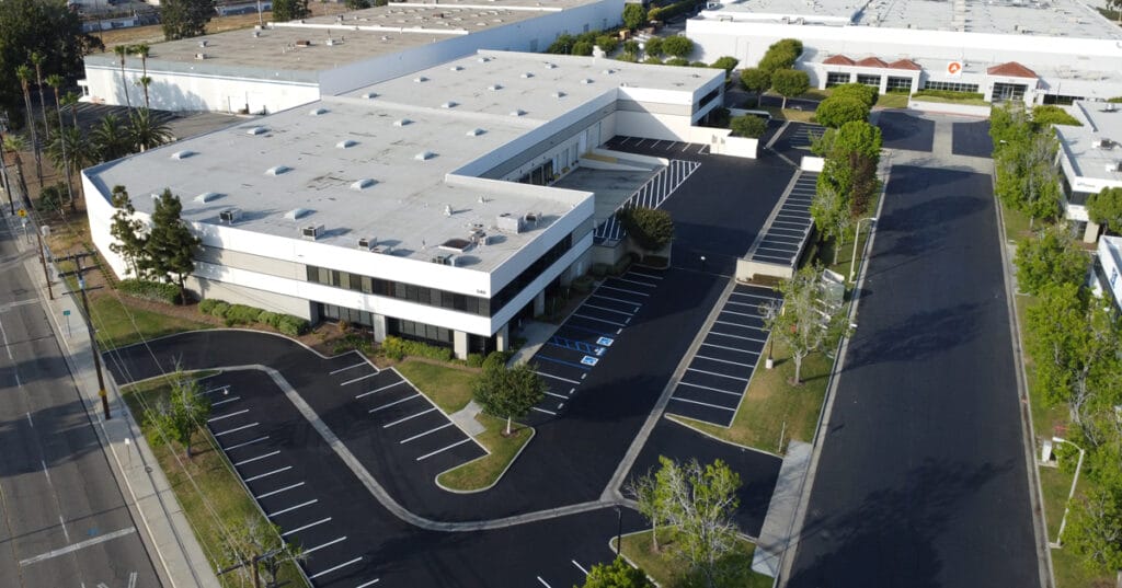 Aerial view of the 540-544 Melrose Street Building