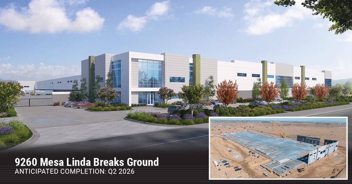 rendering of 9260 Mesa Linda Street in Hesperia with inset photo of walls being titled