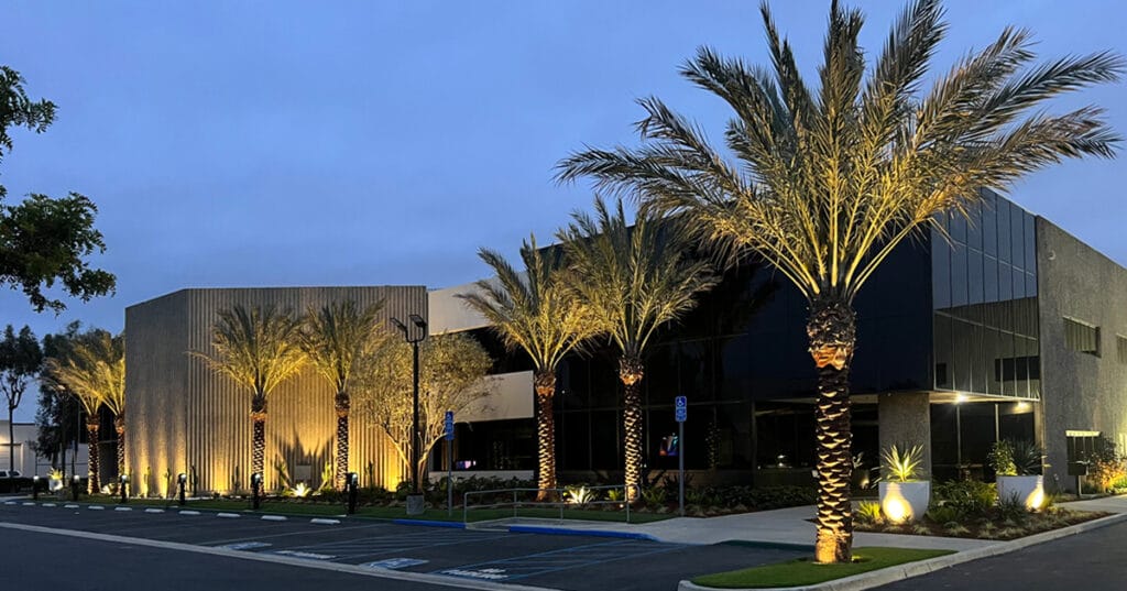 evening glamour photo of 2692 Dow Avenue in Tustin